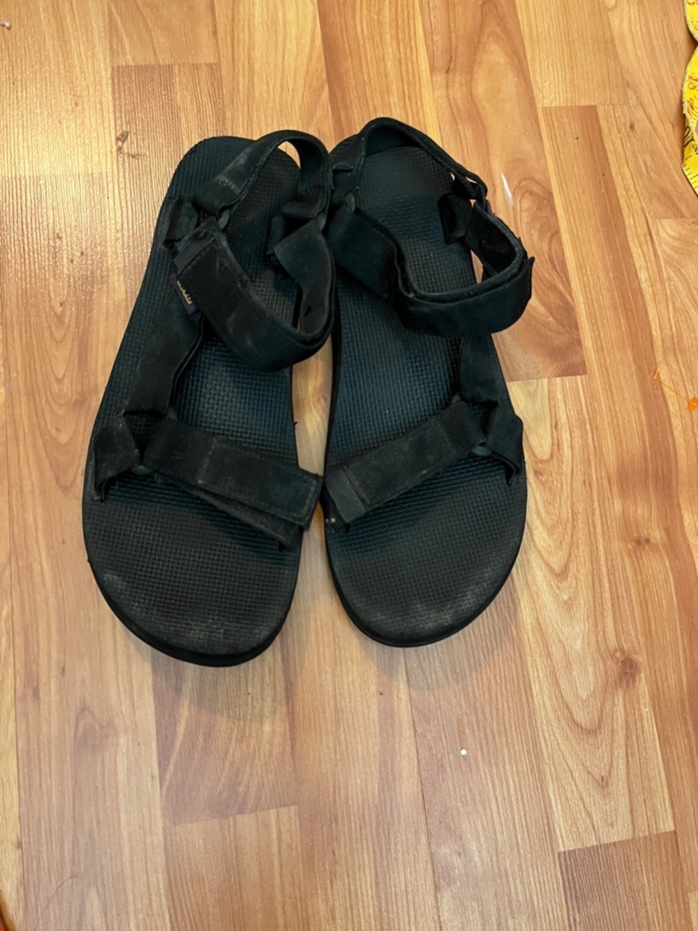 Teva Black Strappy Sandals Size 9